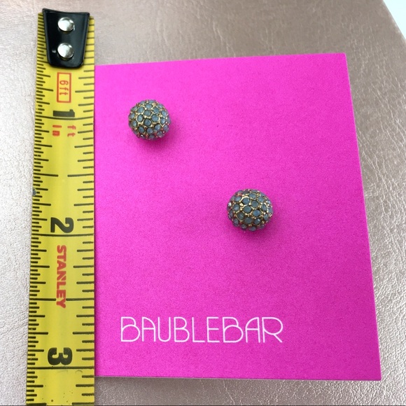 NWOT Baublebar Round Ball Shaped Stud Earrings - Picture 6 of 6
